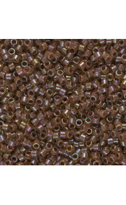 Miyuki delica Beads 11/0 - Cinnamon lined topaz luster ab DB-287